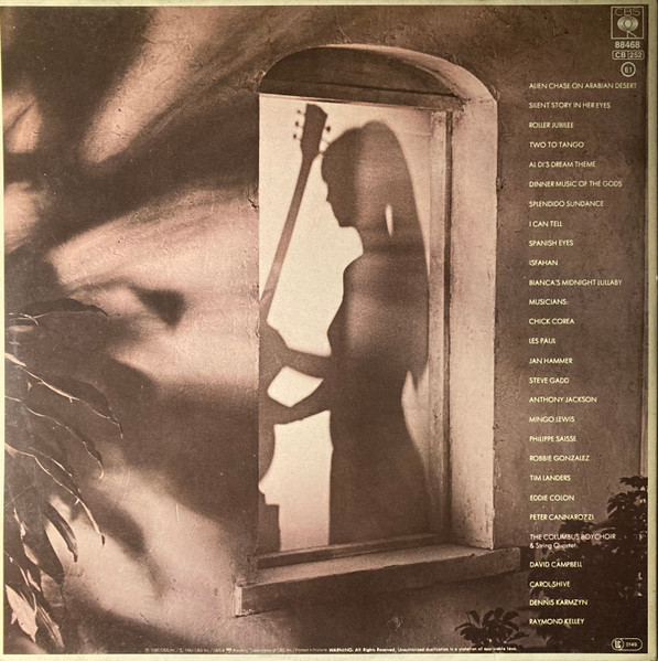 Al Di Meola - Splendido Hotel | CBS (CBS 88468) - 4