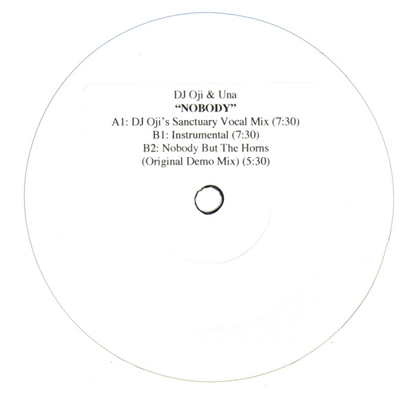 DJ Oji & Una - Nobody | West End Records (WES 1028) - main DJ Oji & Una - Nobody | West End Records (WES 1028) - main