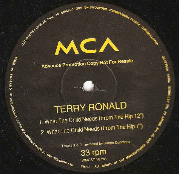 Terry Ronald - What The Child Needs | MCA Records (WMCST 1679) - main Terry Ronald - What The Child Needs | MCA Records (WMCST 1679) - main