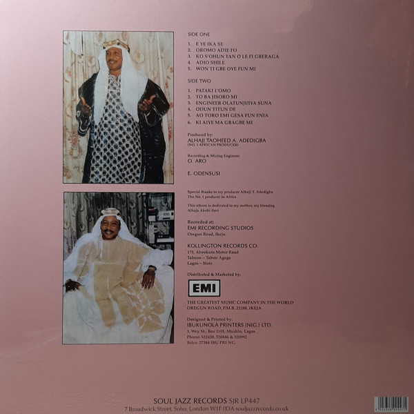 Alhaji Chief Kollington Ayinla & His Fuji '78 Organization - Blessing | Soul Jazz Records (SJRLP447) - 2 Alhaji Chief Kollington Ayinla & His Fuji '78 Organization - Blessing | Soul Jazz Records (SJRLP447) - 2