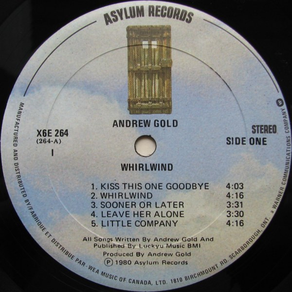 Andrew Gold - Whirlwind | Asylum Records (X6E-264) - 3 Andrew Gold - Whirlwind | Asylum Records (X6E-264) - 3
