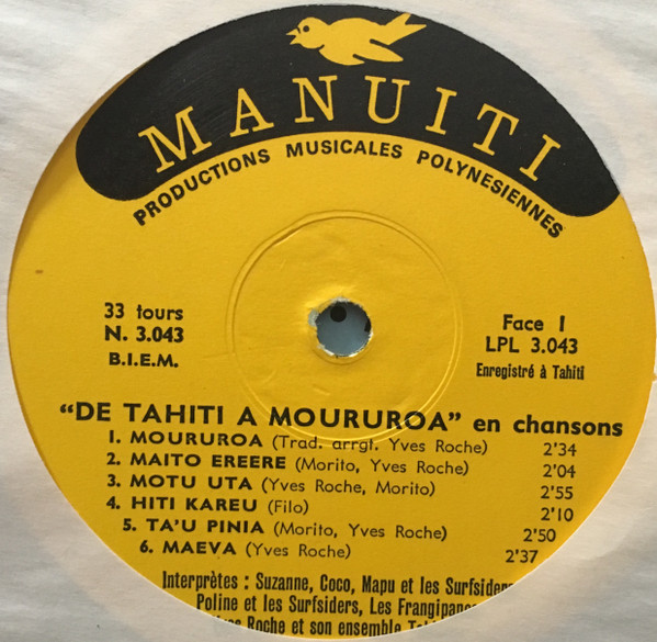 Various - De Tahiti A Moururoa | Manuiti (3.043) - 2