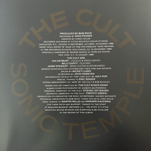 The Cult - Sonic Temple | Beggars Banquet (BBQ2151LPE) - 4 The Cult - Sonic Temple | Beggars Banquet (BBQ2151LPE) - 4
