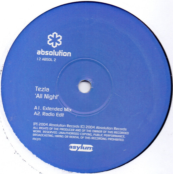 Tezla - All Night | Absolution (12 ABSOL 2)