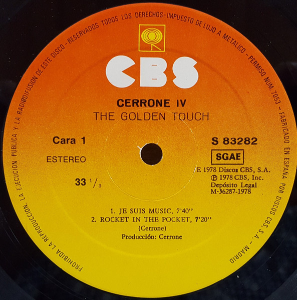 Cerrone - Cerrone IV - The Golden Touch | CBS (S 83282) - 3 Cerrone - Cerrone IV - The Golden Touch | CBS (S 83282) - 3