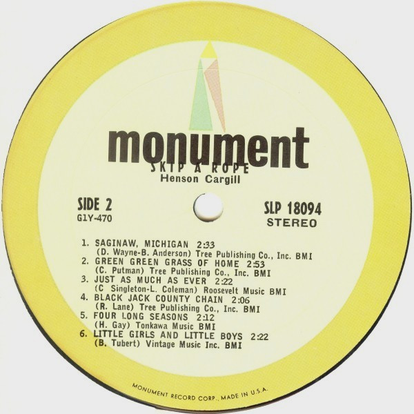 Henson Cargill - Skip A Rope | Monument (SLP18094) - 4