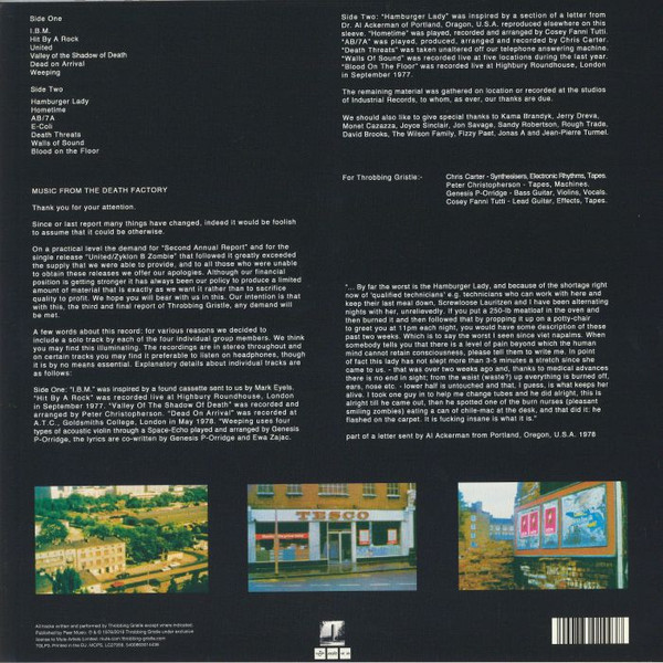 Throbbing Gristle - D.o.A. The Third And Final Report | Mute (TGLP3) - main Throbbing Gristle - D.o.A. The Third And Final Report | Mute (TGLP3) - main