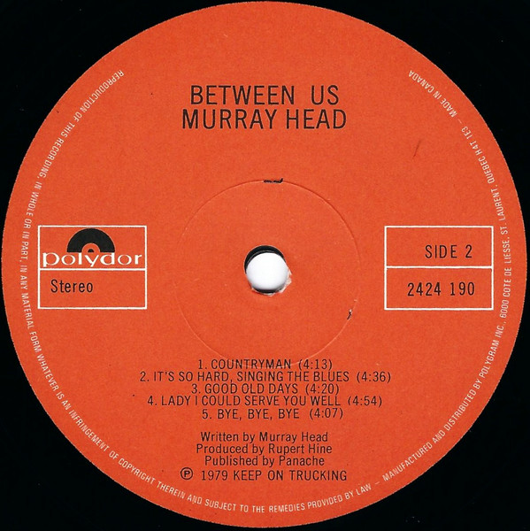 Murray Head - Between Us | Polydor (2424 190) - 4