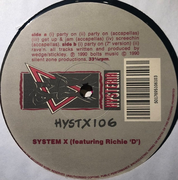 System X - Party On | Hysteria (HYSTX 106) - 4 System X - Party On | Hysteria (HYSTX 106) - 4