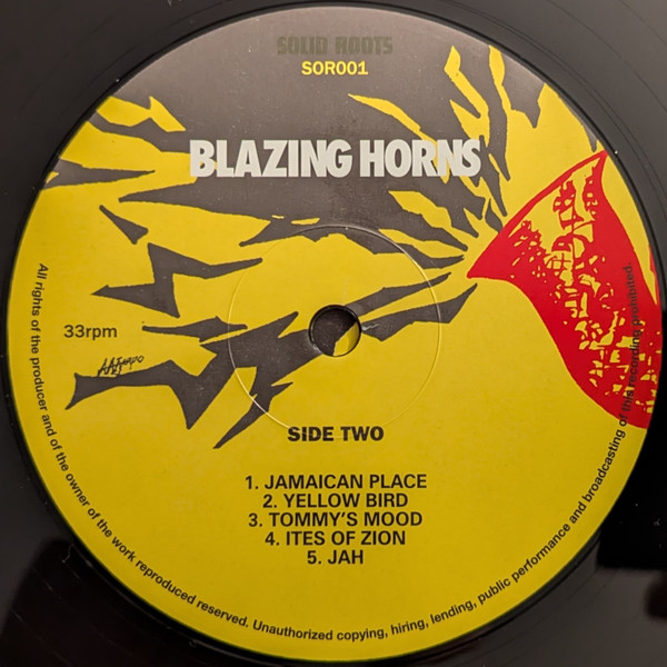 Tommy McCook & Bobby Ellis - Blazing Horns | Solid Roots (SOR001) - 4 Tommy McCook & Bobby Ellis - Blazing Horns | Solid Roots (SOR001) - 4