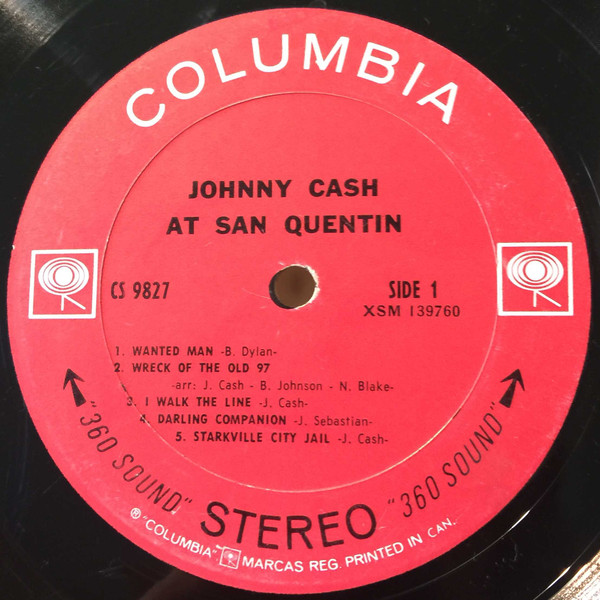 Johnny Cash - Johnny Cash At San Quentin | Columbia (CS 9827) - 3