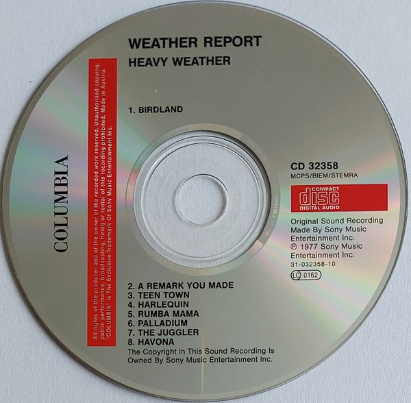 Weather Report - Heavy Weather | Columbia (CD 32358) - 2
