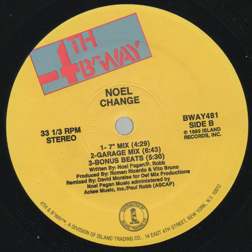 Noel - Change | 4th & Broadway (BWAY 481) - 4 Noel - Change | 4th & Broadway (BWAY 481) - 4