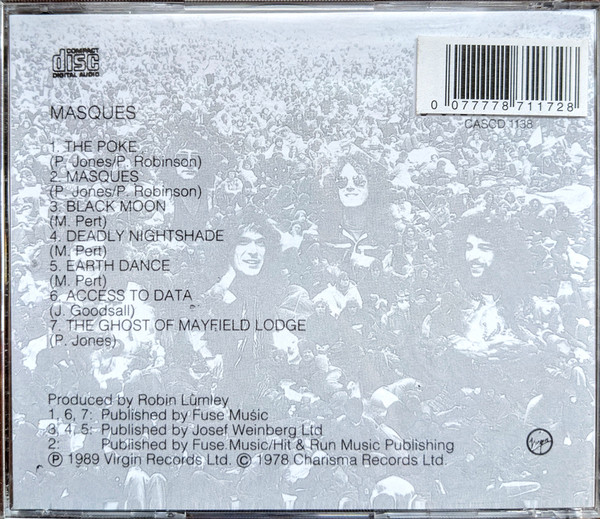 Brand X - Masques | Virgin (CASCD 1138) - 3 Brand X - Masques | Virgin (CASCD 1138) - 3