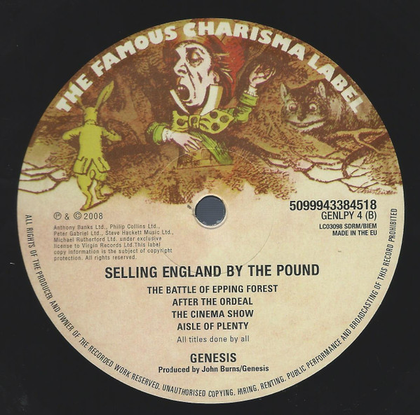Genesis - Selling England By The Pound | Charisma (GENLPY 4) - 4