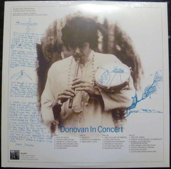 Donovan - Donovan In Concert (The Complete 1967 Anaheim Show) | Klimt Records (MJJ 389) - 2