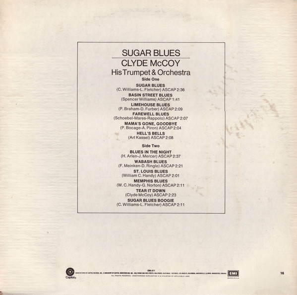 Clyde McCoy And His Orchestra - Sugar Blues | Capitol Records (SM-311) - 2 Clyde McCoy And His Orchestra - Sugar Blues | Capitol Records (SM-311) - 2
