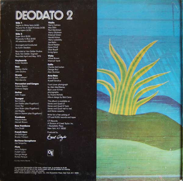 Eumir Deodato - Deodato 2 | CTI Records (DCTI 34188) - 2 Eumir Deodato - Deodato 2 | CTI Records (DCTI 34188) - 2