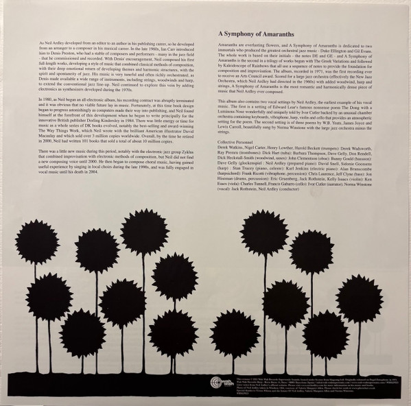 Neil Ardley - A Symphony Of Amaranths | Wah Wah Records (WBSLP023) - 4 Neil Ardley - A Symphony Of Amaranths | Wah Wah Records (WBSLP023) - 4
