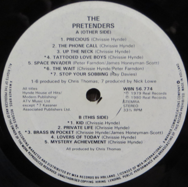 The Pretenders - Pretenders | Real Records (WBN 56.774) - 4