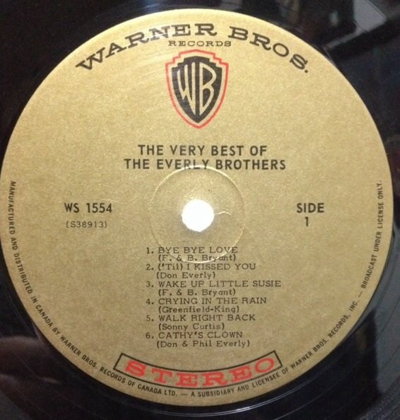 Everly Brothers - The Very Best Of The Everly Brothers | Warner Bros. Records (WS 1554) - 3 Everly Brothers - The Very Best Of The Everly Brothers | Warner Bros. Records (WS 1554) - 3