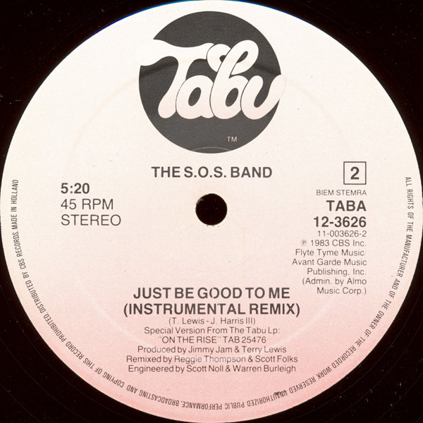The S.O.S. Band - Just Be Good To Me | Tabu Records (A-12.3626) - 4 The S.O.S. Band - Just Be Good To Me | Tabu Records (A-12.3626) - 4
