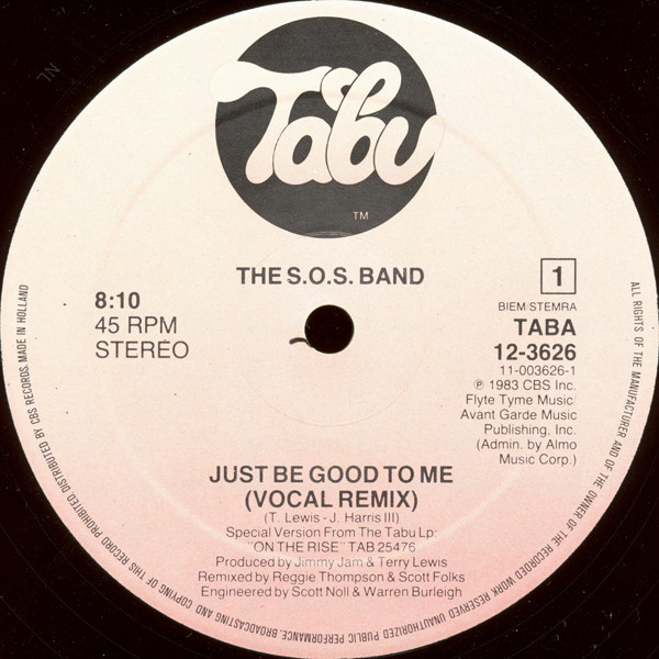The S.O.S. Band - Just Be Good To Me | Tabu Records (A-12.3626) - 3 The S.O.S. Band - Just Be Good To Me | Tabu Records (A-12.3626) - 3