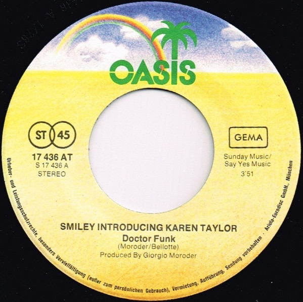 Smiley Introducing Karen Taylor - Doctor Funk / Funk You Very Much | Oasis (17 436 AT) - 3