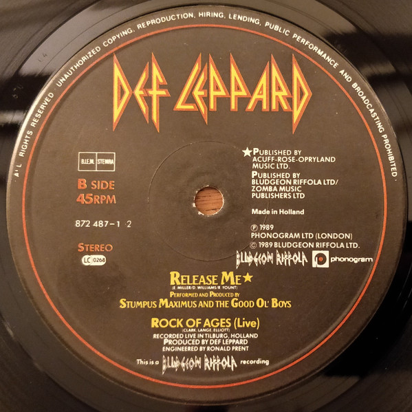 Def Leppard - Pour Some Sugar On Me | Bludgeon Riffola (872 487-1) - 2