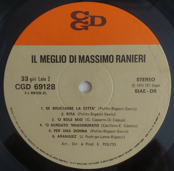 Massimo Ranieri - Il Meglio Di Massimo Ranieri | CGD (CGD 69128) - 4 Massimo Ranieri - Il Meglio Di Massimo Ranieri | CGD (CGD 69128) - 4
