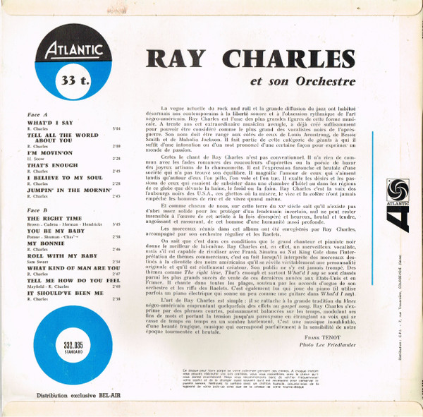 Ray Charles - What'd I Say | Atlantic (332 035) - 2
