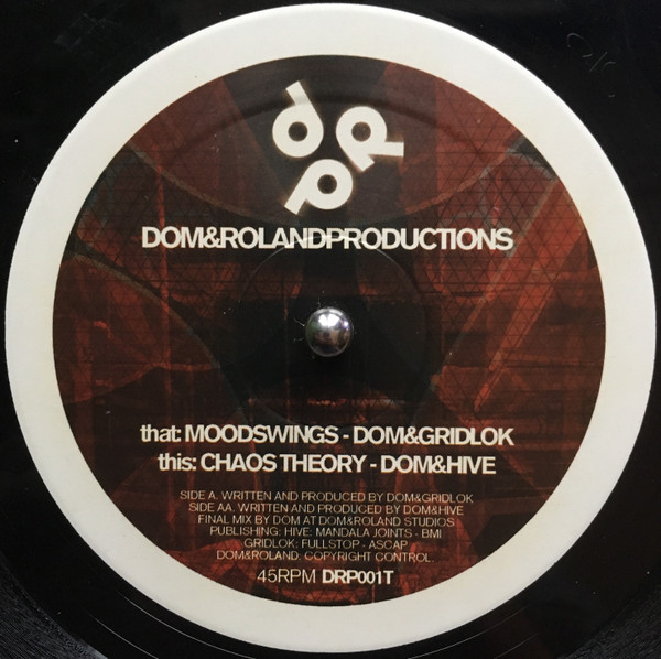 Dom & Roland & Gridlok / Dom & Roland & Hive - Moodswings / Chaos Theory | Dom & Roland Productions (DRP001T) - main Dom & Roland & Gridlok / Dom & Roland & Hive - Moodswings / Chaos Theory | Dom & Roland Productions (DRP001T) - main