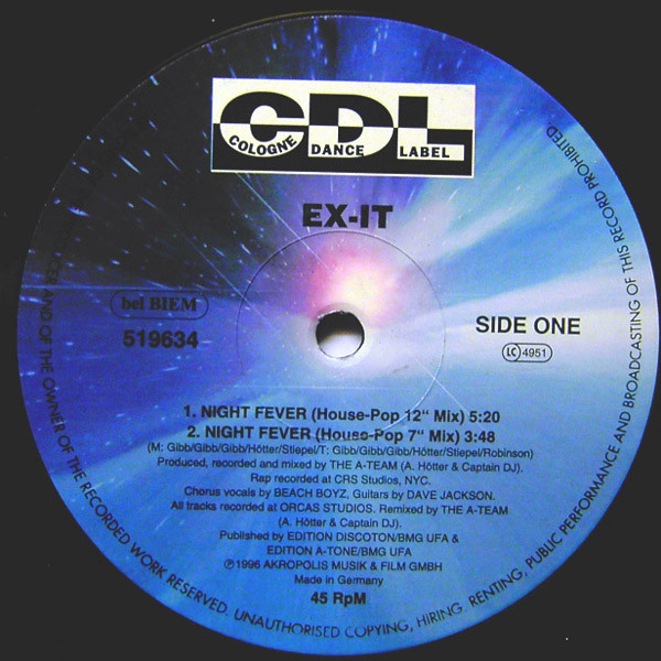 Ex-It - Night Fever | CDL - Cologne Dance Label (519634) - main Ex-It - Night Fever | CDL - Cologne Dance Label (519634) - main