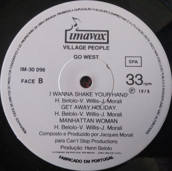 Village People - Go West | IMAVOX (IM - 30 098) - 4