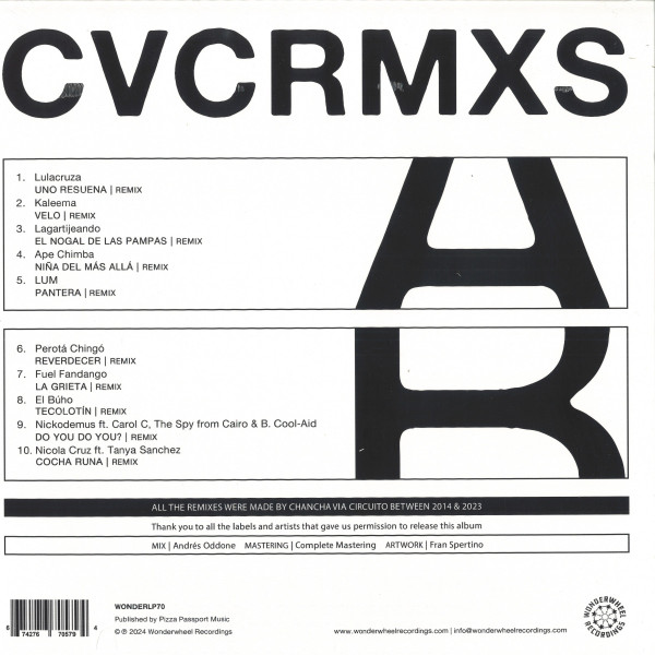 Various - Chancha Vía Circuito Remixes (CVCRMXS) | Wonderwheel Recordings (WONDERLP70) - 2 Various - Chancha Vía Circuito Remixes (CVCRMXS) | Wonderwheel Recordings (WONDERLP70) - 2