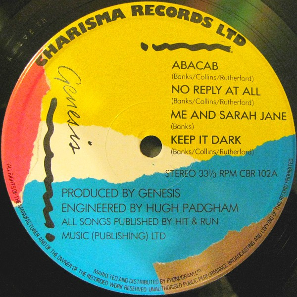Genesis - Abacab | Charisma (CBR 102) - 3