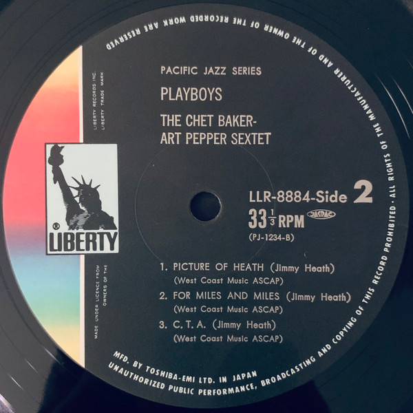 Chet Baker & Art Pepper - Playboys | Liberty (LLR-8884) - 4 Chet Baker & Art Pepper - Playboys | Liberty (LLR-8884) - 4