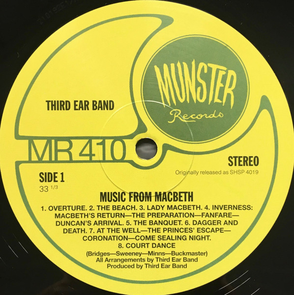 Third Ear Band - Music From Macbeth | Munster Records (MR 410) - 3 Third Ear Band - Music From Macbeth | Munster Records (MR 410) - 3