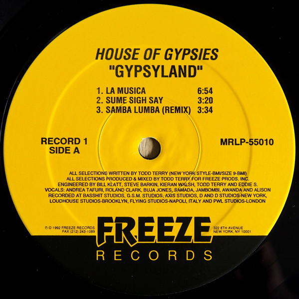 House Of Gypsies - Gypsyland | Freeze Records (MRLP-55010) - 2 House Of Gypsies - Gypsyland | Freeze Records (MRLP-55010) - 2