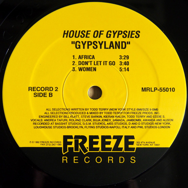 House Of Gypsies - Gypsyland | Freeze Records (MRLP-55010) - 4 House Of Gypsies - Gypsyland | Freeze Records (MRLP-55010) - 4