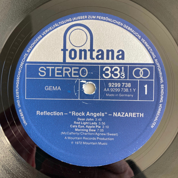 Nazareth - Reflection - Rock Angels | Fontana (9299 738) - 3 Nazareth - Reflection - Rock Angels | Fontana (9299 738) - 3