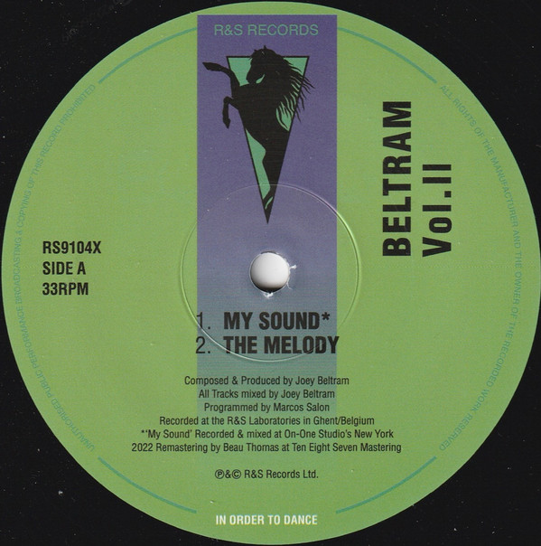 Joey Beltram - Beltram Volume 2 | R & S Records (RS9104X) - 2 Joey Beltram - Beltram Volume 2 | R & S Records (RS9104X) - 2