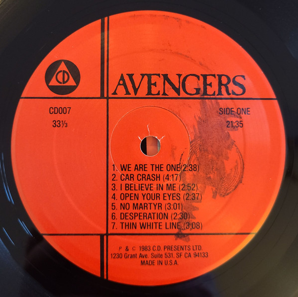 Avengers - Avengers | CD Presents, Ltd. (CD007) - 3 Avengers - Avengers | CD Presents, Ltd. (CD007) - 3