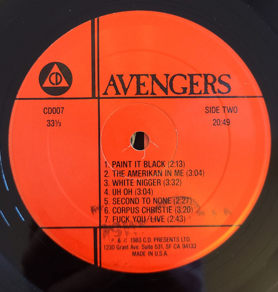 Avengers - Avengers | CD Presents, Ltd. (CD007) - 4 Avengers - Avengers | CD Presents, Ltd. (CD007) - 4