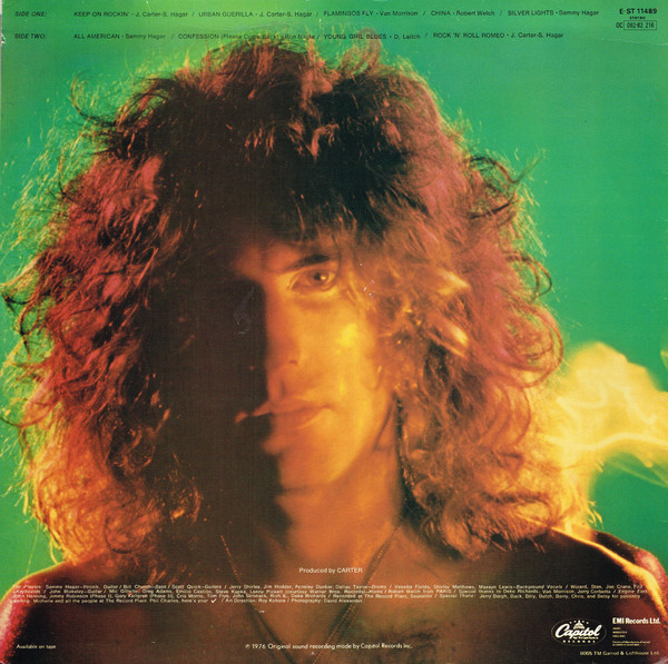 Sammy Hagar - Nine On A Ten Scale | Capitol Records (E-ST 11489) - 2 Sammy Hagar - Nine On A Ten Scale | Capitol Records (E-ST 11489) - 2