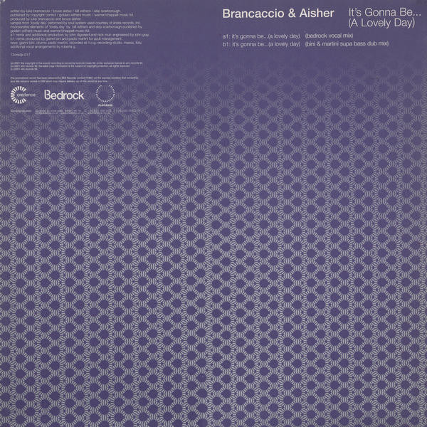 Brancaccio & Aisher - It's Gonna Be... (A Lovely Day) | Credence (12credjx 017) - 2 Brancaccio & Aisher - It's Gonna Be... (A Lovely Day) | Credence (12credjx 017) - 2