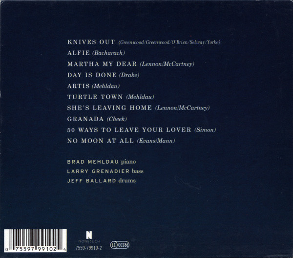 Brad Mehldau Trio - Day Is Done | Nonesuch (7559-79910-2) - 2 Brad Mehldau Trio - Day Is Done | Nonesuch (7559-79910-2) - 2