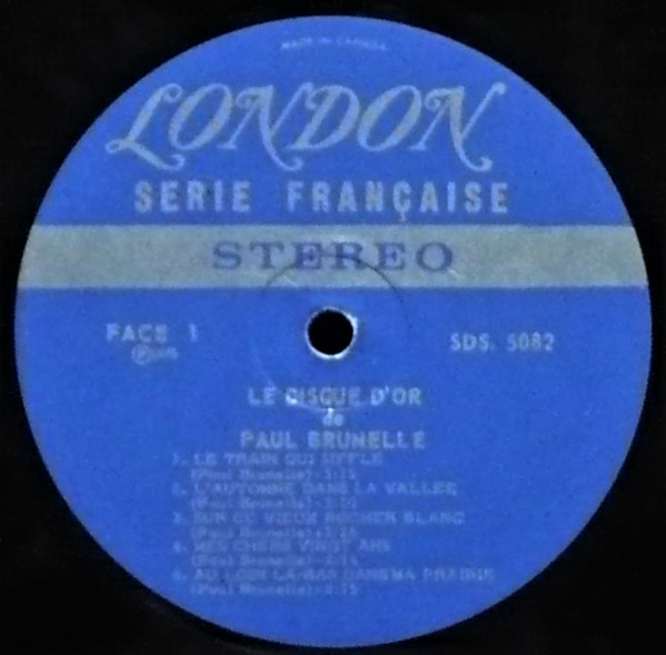 Paul Brunelle - Le Disque D'or | London Records (SDS 5082) - 3