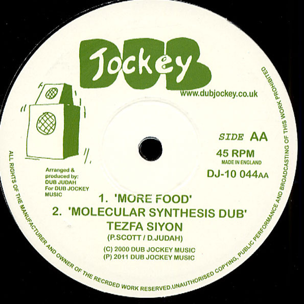 Tes Fa Siyon - Torah / More Food | Dub Jockey (DJ-10 044) - 2 Tes Fa Siyon - Torah / More Food | Dub Jockey (DJ-10 044) - 2