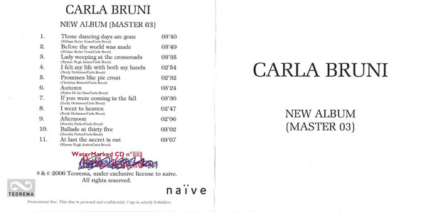 Carla Bruni - New Album (Master 03) | Teorema (none) - 4